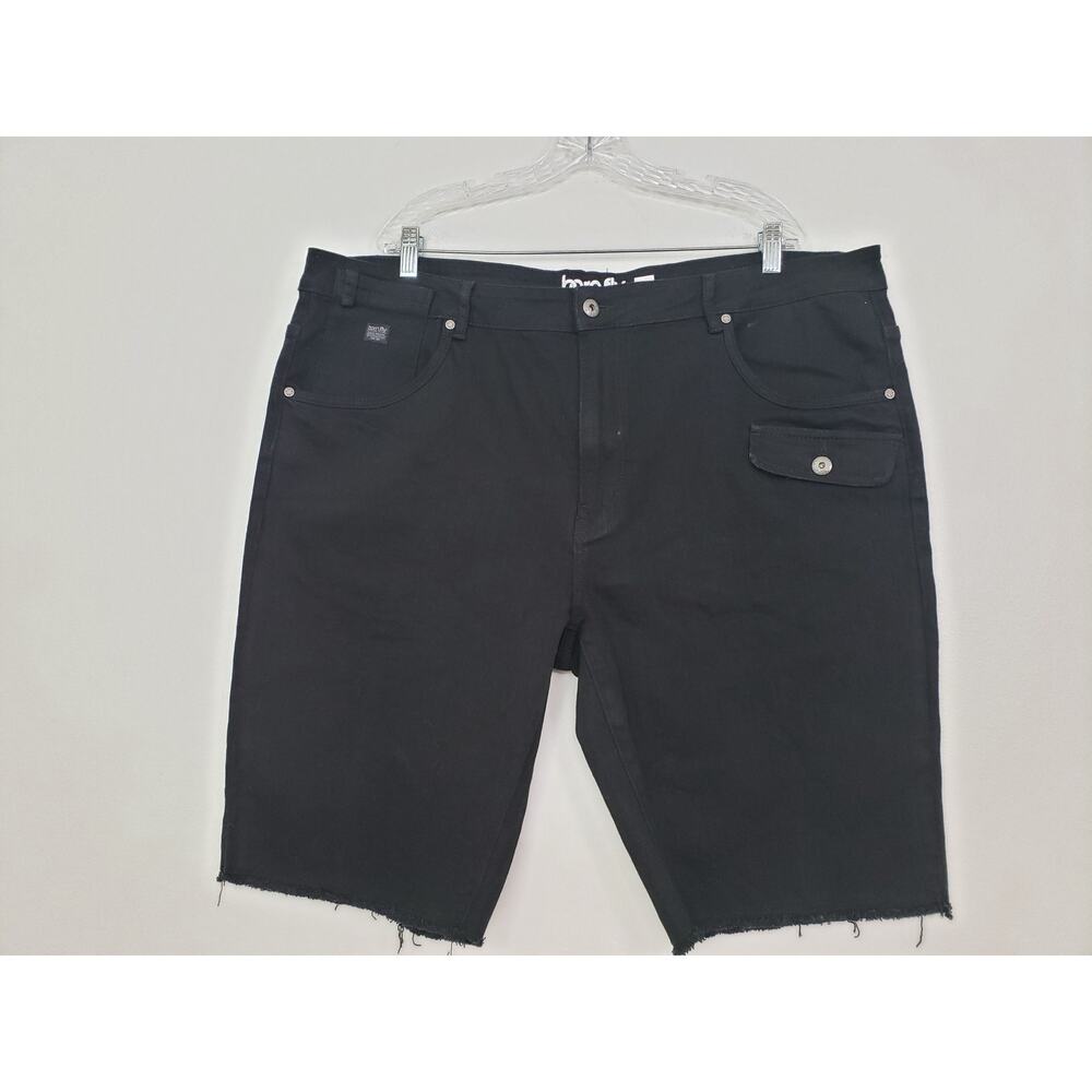 (Ju) Born Fly Mens Jeans Shorts Size 42 Stretch Hem Fringe Skater Hip Hop Grunge
